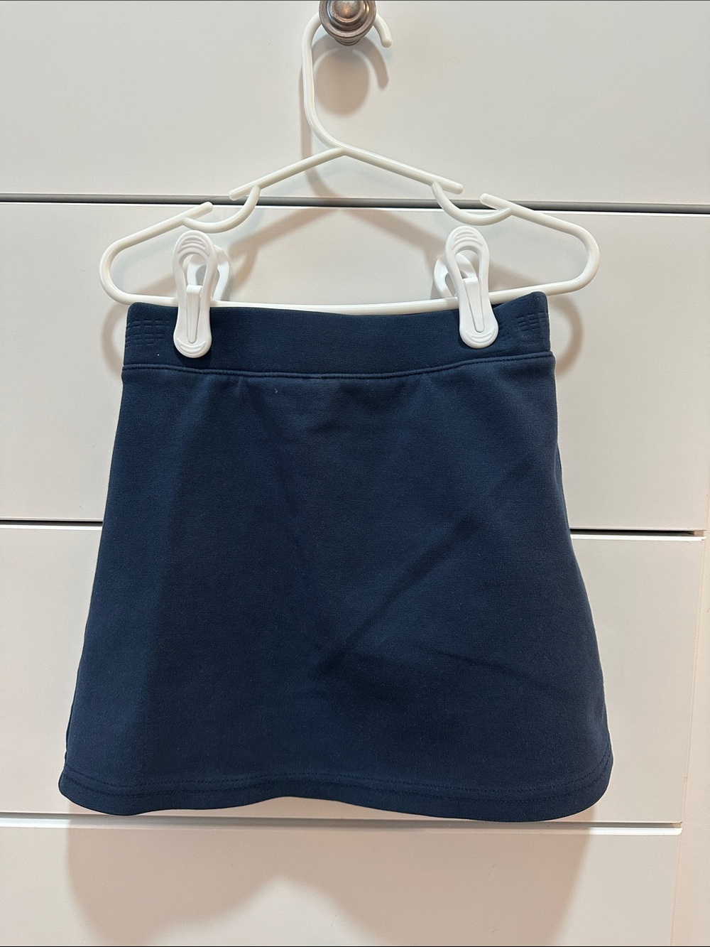 Girls Navy Button Skort - Classic School Bottom - Picture 2 of 3